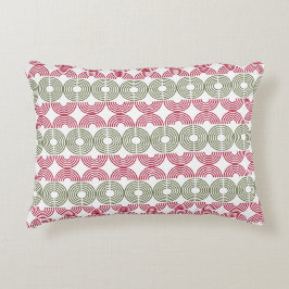 White Geometric Christmas Dekokissen