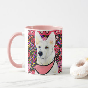 White German Shepherd Tasse