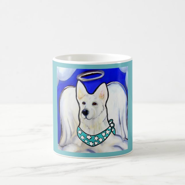 White German Shepherd Verwandlungstasse (Mittel)