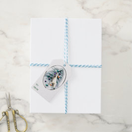 White German Shepherd Weihnachtsgeschenke Geschenkanhänger