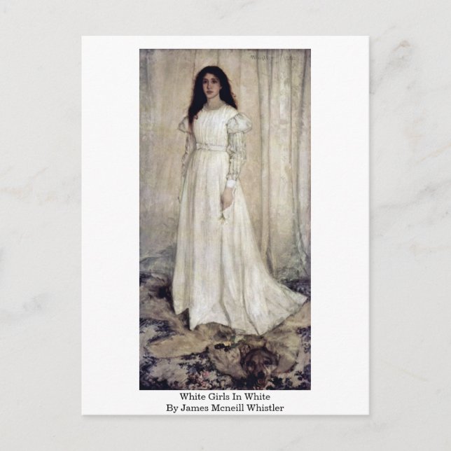 White Girls In White By James Mcneill Whistler Postkarte (Vorderseite)