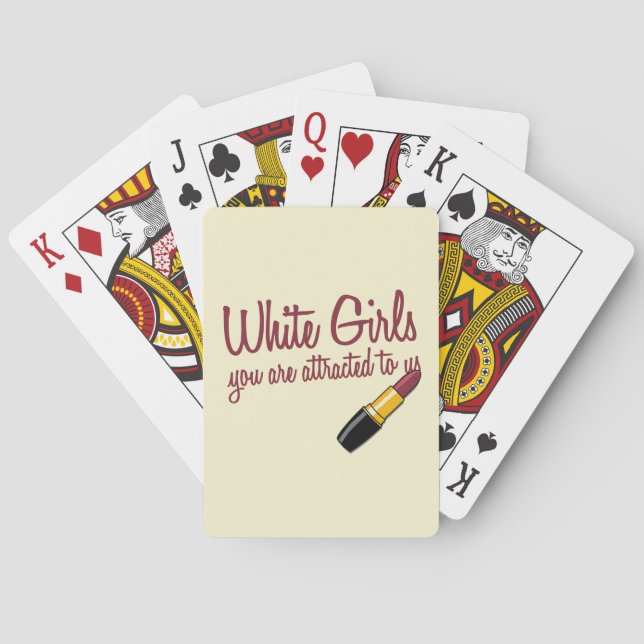 White Girls Spielkarten (Rückseite)