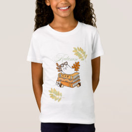 white girl's t-shirt clothes for autumn 