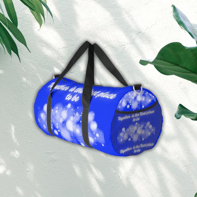 White Glow "Together is the Best place to Be" | Duffle Bag (Von Creator hochgeladen)