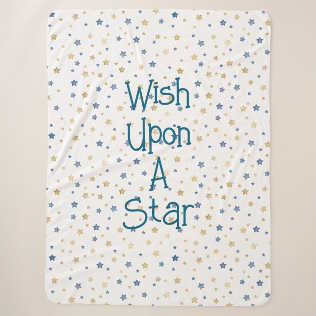 White Gold Blue wünscht sich nach einem Star Sherpadecke (Vorderseite)