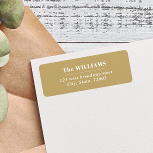 White Gold Bold Moderne Eleganter Familienname