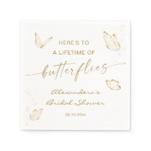 White Gold Butterfly Brautparty