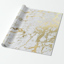 White Gold Carrara Marmor Stone VIP Luxus Geschenkpapier