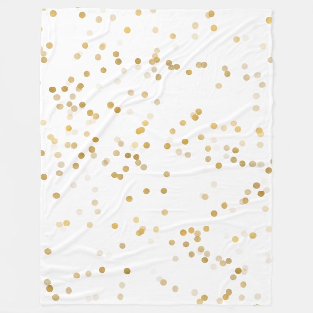 White Gold Confetti Fleecedecke (Vorderseite)