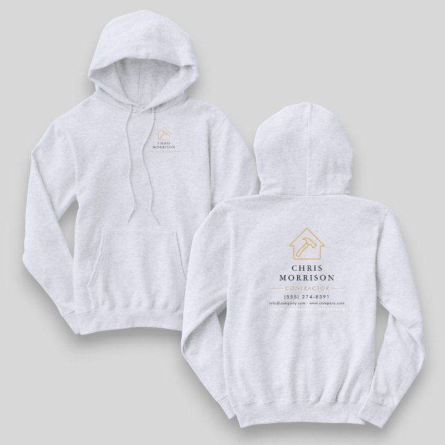 White Gold Contractor Home Repair Work Hoodie (Von Creator hochgeladen)