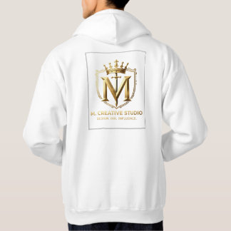 White & Gold Design Kollektion Hoodie