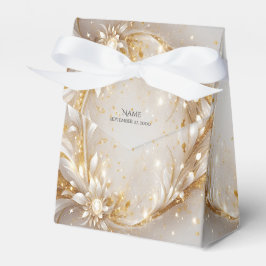 White Gold Floral Fevor Box Geschenkschachtel