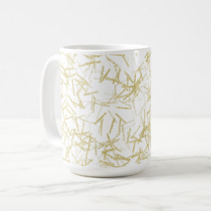 White Gold Glam Glitzy Sparkle Kaffeetasse