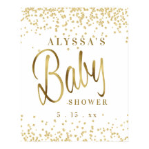 White Gold Glitzer Script Schriftart Kinderdusche