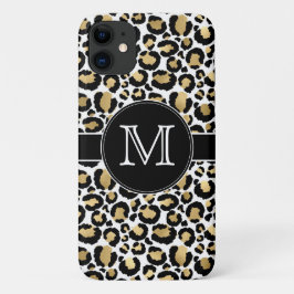 White & Gold Leopard Case-Mate iPhone Hülle