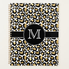 White & Gold Leopard Planer