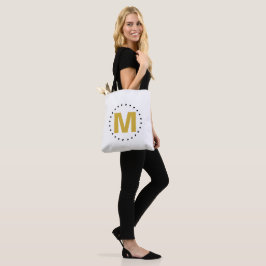 White Gold Monogram Tasche