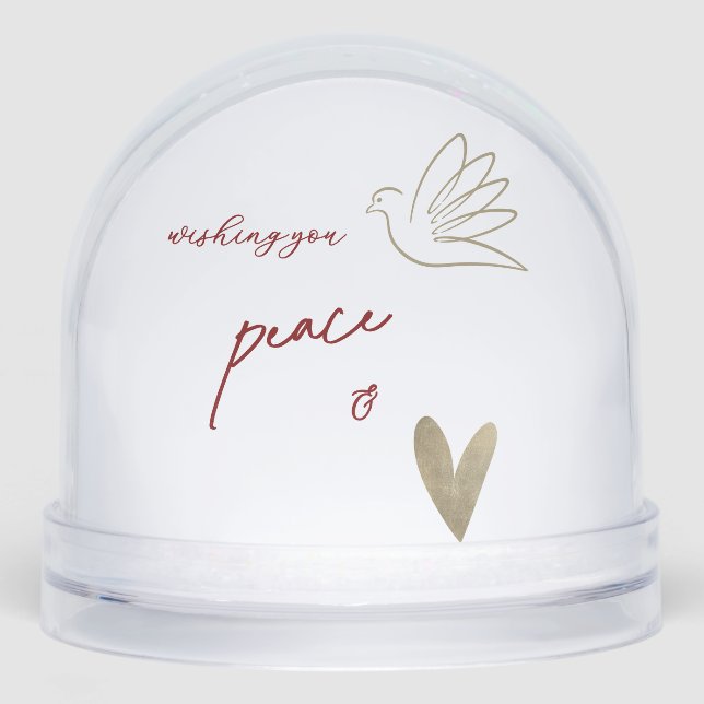 White & Gold Peace & Love Photo Year (Avant)