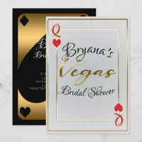 White Gold Queen of Hearts Vegas Brautparty