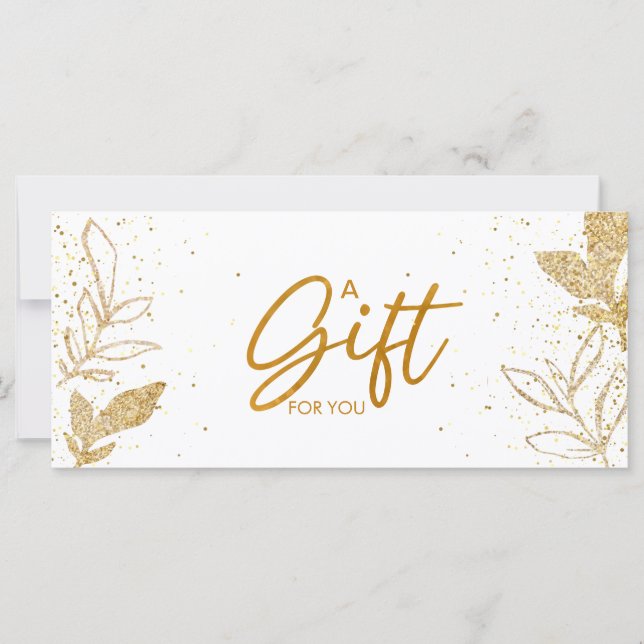 White Gold Salon Store Geschenkgutschein (Vorderseite)