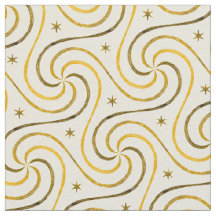 White Gold Spirals Stars Weihnachtsmuster Elegant