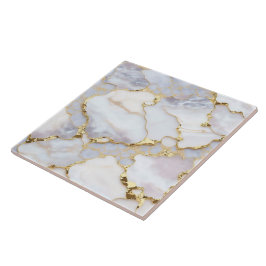 White Gold Trendy Marble Agate Collection Fliese