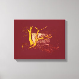 White Gold Wasserfall Canvas Print Leinwanddruck