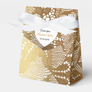 White Golden Glam Lace Gastgeschenk Hochzeit Viele Geschenkschachtel