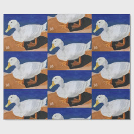 White Goose Geschenkpapier