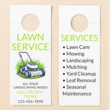 White Green Lawn Care and Service Professional