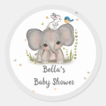 White Grey Elephant Bunny Bird Baby Shocker