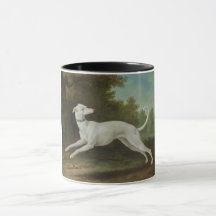 White Greyhound Dog (von Jean-Baptiste Oudry)