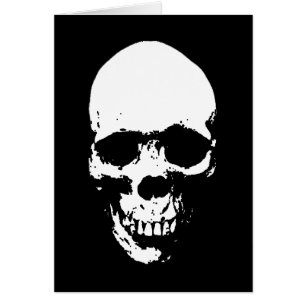 White Grim Sensenmann Skull