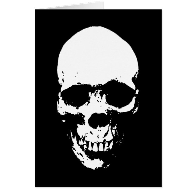 White Grim Sensenmann Skull (Vorne)