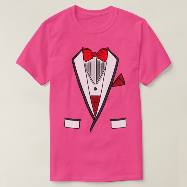 White Groom Bachelor Party Tuxedo Kleid T-Shirt (Design vorne)