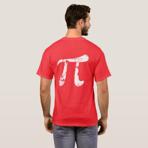 White Grunge Pi Symbol T-Shirt