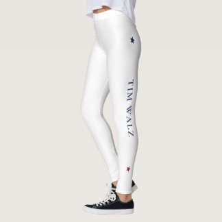White Harris-Walz Yoga Leggings mit Sternen
