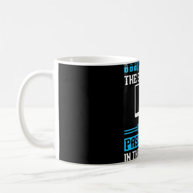 White Hat Ethical Hacker - Cyber Network Security Kaffeetasse (Links)