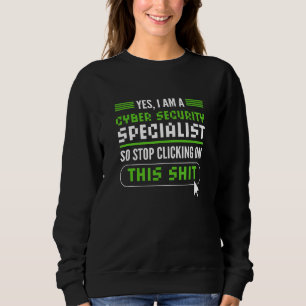 White-Hat-Hacker Cyber-Krieger Cybersicherheits-Ex Sweatshirt