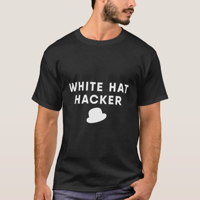 White Hat Hacker IT Security Engineer Hacker T-Shirt (Vorderseite)