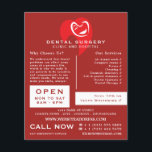 White Hearted Tooth Logo Dentistry, Dentist Advert Flyer<br><div class="desc">White Hearted Tooth Logo, Zahnmedizin, Dentist Advertising Flyer vom Business Card Store.</div>