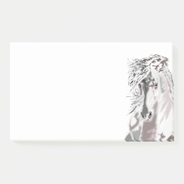 White Horse Post it Notes Post-it Klebezettel (Vorderseite)