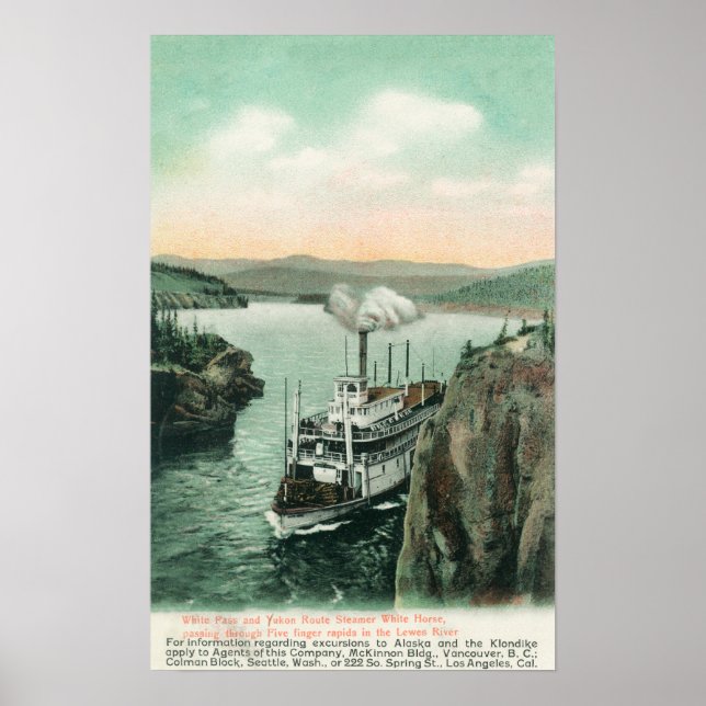 White Horse Steamer Poster (Vorne)