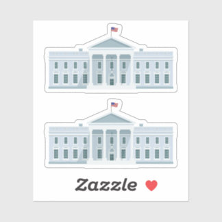 White House in America Designer Aufkleber