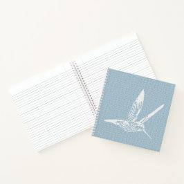 White Hummingbird Baby Notizbuch