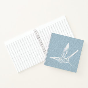 White Hummingbird Baby Notizbuch