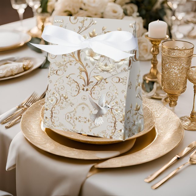 White Hummingbird Floral Fevor Box Geschenkschachtel (Von Creator hochgeladen)