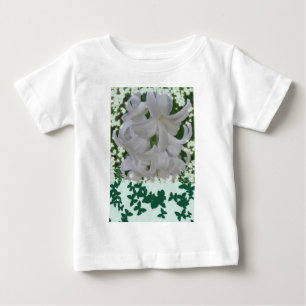 White Hyacinths & Butterfets Baby Säugling T - Shi T-shirt