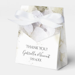White Hydrangea Blume Wasserfarbenhochzeit Geschenkschachtel