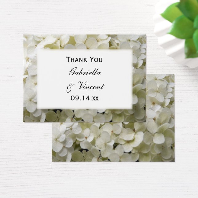 White Hydrangea Blume Wedding Vielen Dank für Ihre (Schreibtisch)